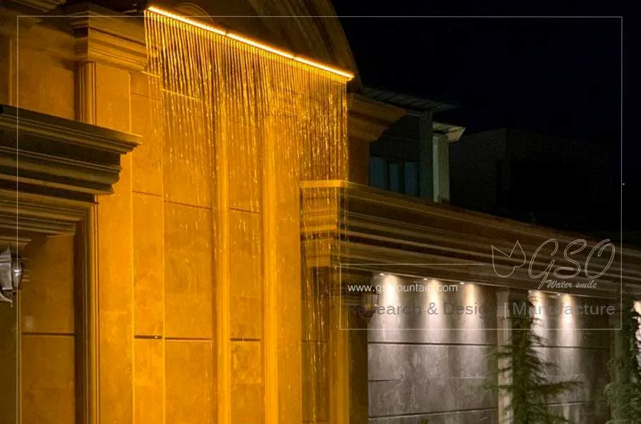 نافورة ستارة مطرية (نافورة ماء متساقط)