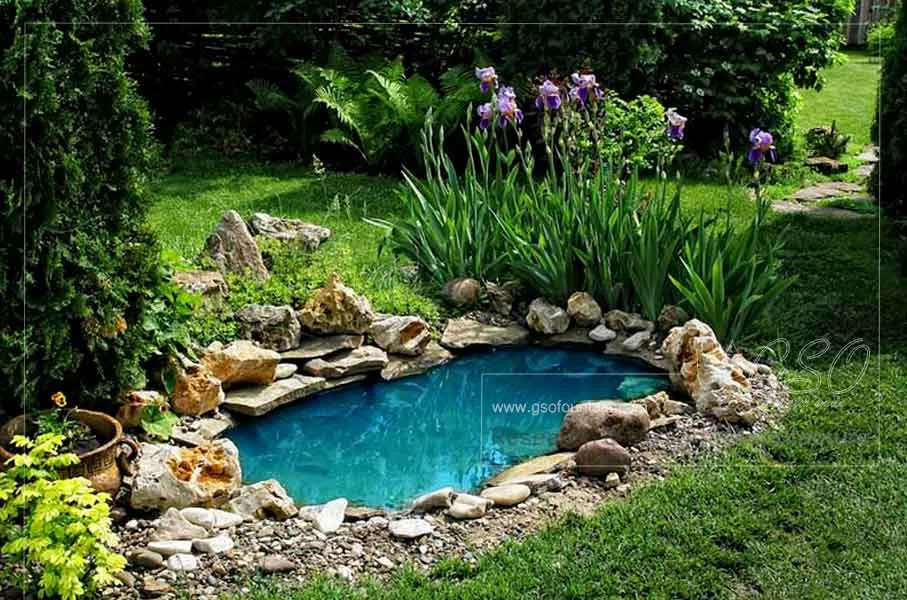 500-litre preformed polyurethane pond