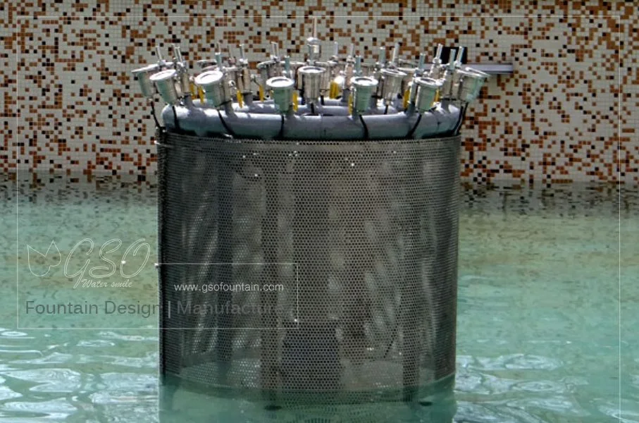 Ready-made M100 flower-effect fountain package