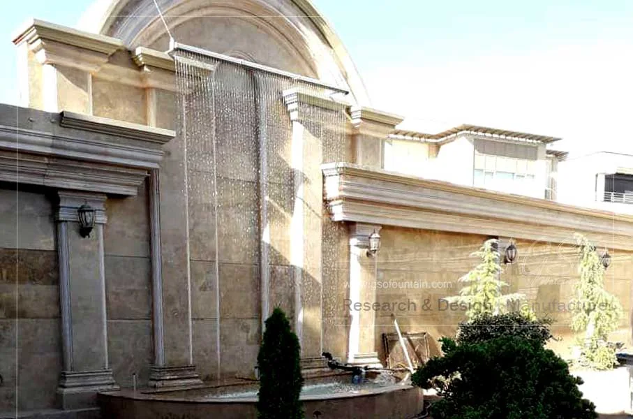 نافورة ستارة مطرية (نافورة ماء متساقط)