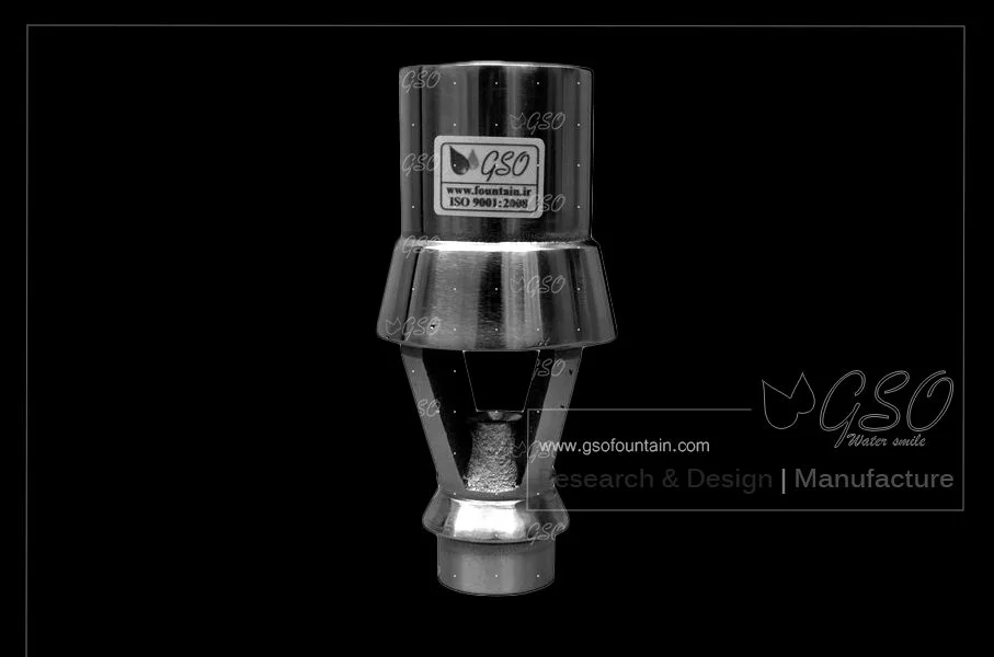 Cascade fountain nozzle