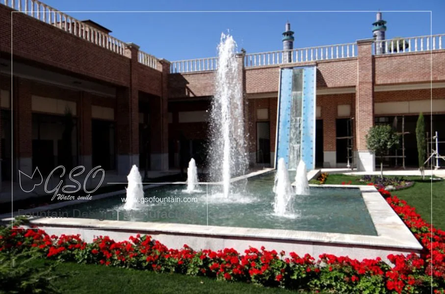 Cascade fountain nozzle
