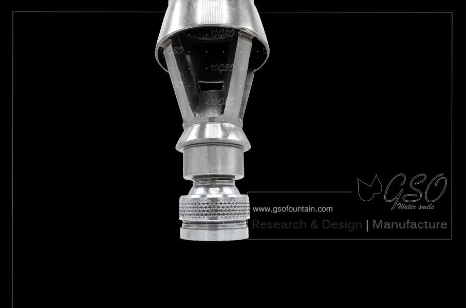 Adjustable fountain nozzle connector