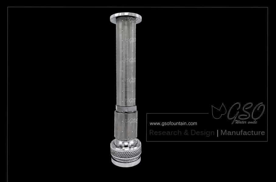 Adjustable fountain nozzle connector
