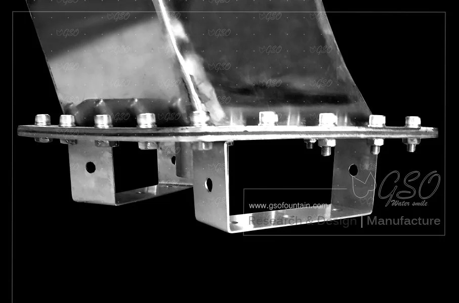 Pool water-curtain nozzle base
