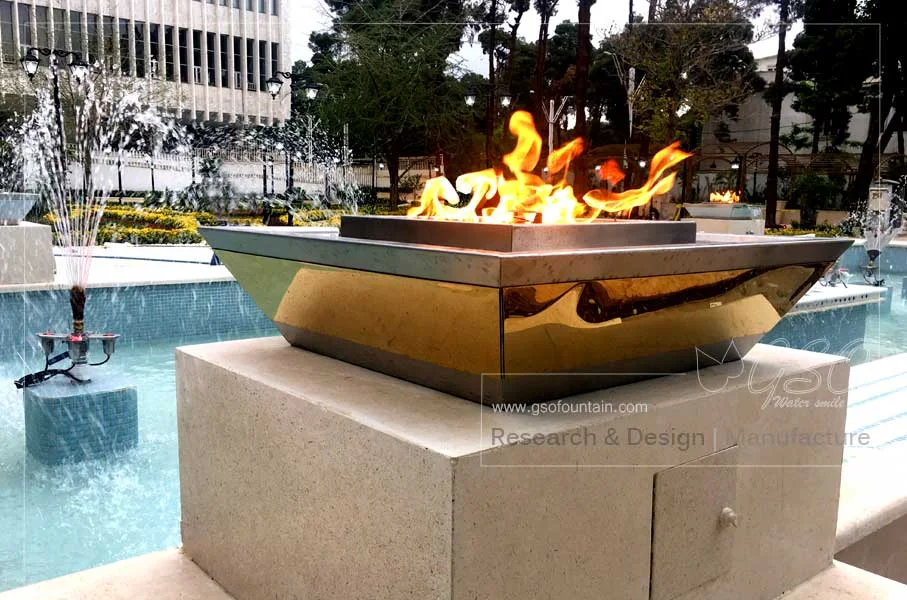 نافورة نار مربعة