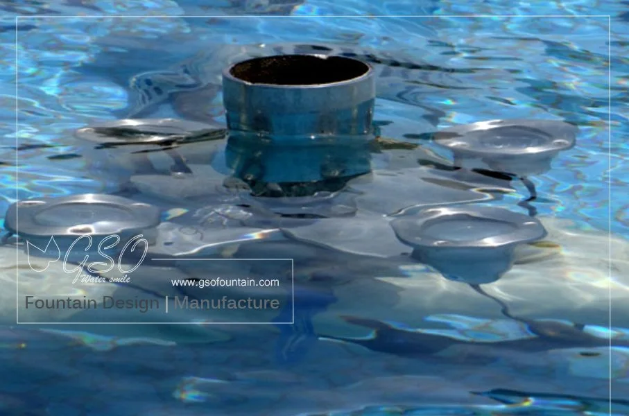 Cascade fountain nozzle