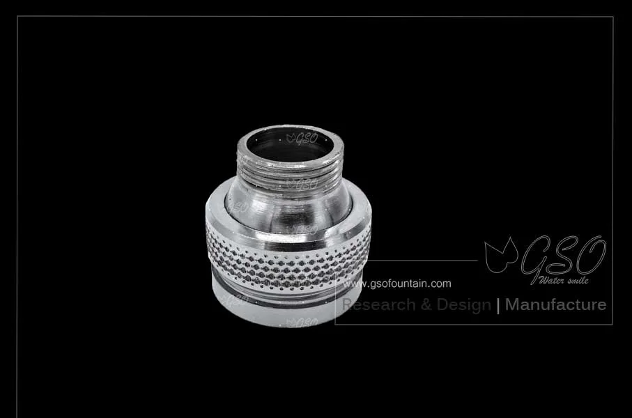 Adjustable fountain nozzle connector