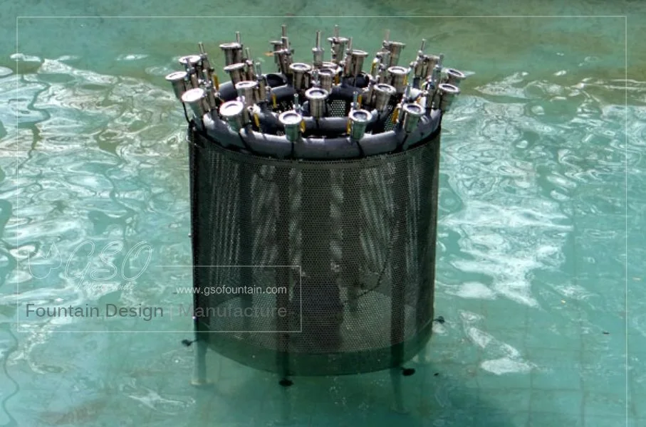 Ready-made M100 flower-effect fountain package