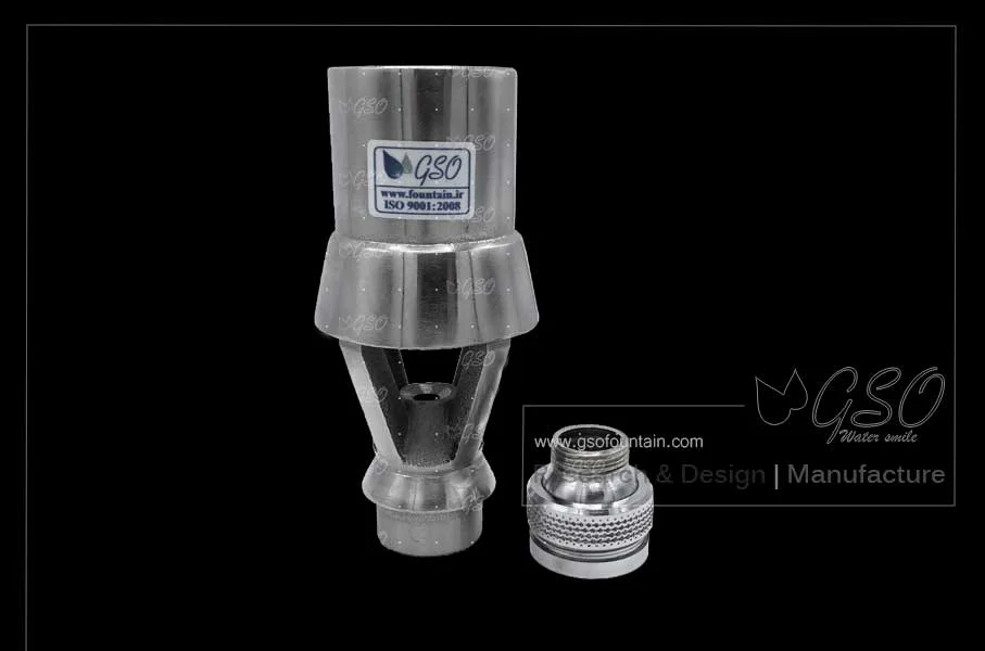 Adjustable fountain nozzle connector